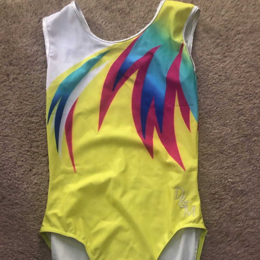 D&M leotard sunshine yellow AS. Worn only twice.